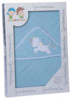 Gamberritos badcape eenhoorn ster 100 x 100 cm badstof