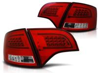 Tuning-Tec Achterlichten voor Audi A4 B7 11 04-03 08 AVANT ROOD HELDER LED STRIP