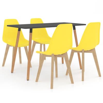 vidaXL 5-delige Eethoek geel vidaXL 5-delige Eethoek geel