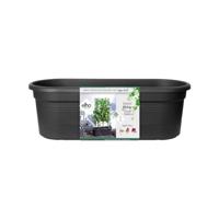 Elho Green Basics Veggie Wall 80 - Plantenbak voor Buitenkweken En Oogsten - Ø 77.5 x H 26.0 cm - Living Black