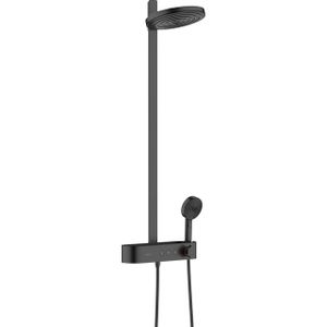 Hansgrohe Pulsify showerpipe 26cm 2jet eco planchet 40cm mat zwart 24241670