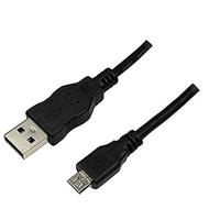LogiLink CU0034 USB-kabel, USB 2.0, AM naar Micro BM, zwart, 1,8 m