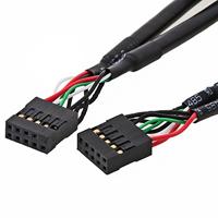 Delock kabel USB 2.0 paalbus 2, 54 mm 10 pin > USB 2.0 palen socket 2, 54 mm 10 pin 50 cm