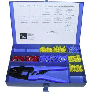 Vogt Verbindungstechnik 3991 Assortiment ringkabelschoenen 0.50 mm² - 6 mm² Rood, Blauw, Geel 1001 stuk(s)