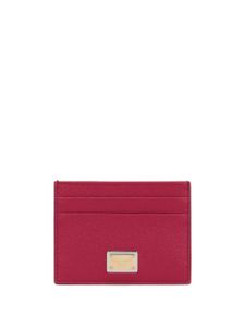 Dolce & Gabbana porte-cartes Dauphine à plaque logo - Rose