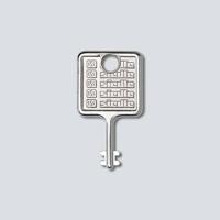 Siedle 210007019-00 Montageaccessoire voor Accessoires voor deurintercom Zilver