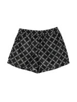 Michael Kors Kids short à motif monogrammé - Noir