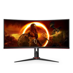 AOC G2 CU34G2X/BK computer monitor 86,4 cm (34") 3440 x 1440 Pixels Quad HD LED Zwart