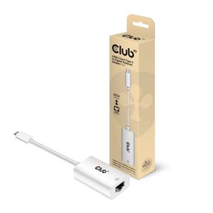 club3D Adapter USB 3.2 Typ C - RJ-45 Adapter 10 / 100 / 1000 MBit/s USB-C, RJ45