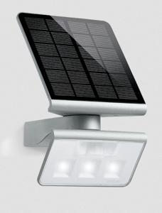 Steinel XSolar L-S 671013 Spot op zonne-energie met bewegingsmelder 1.2 W Neutraalwit Zilver