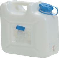 Hunersdorff Waterjerrycan | 12 l HD-PE stapelbaar, met uitloopkraan | H310xB350xD165mm | 1 stuk - 816500 - 816500