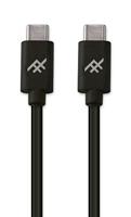 iFrogz unieke Sync USB type C naar USB type C kabel - 1.8 m zwart
