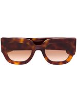 Victoria Beckham lunettes de soleil à monture papillon - Marron