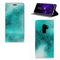 Bookcase Samsung Galaxy S9 Plus Painting Blue