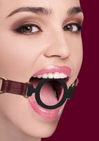 Ouch Halo - Silicone Ring Gag - Burgundy