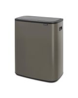 Brabantia bo touch bin 60 liter platinum - thumbnail