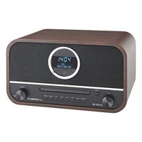 Albrecht DR790CD digitale radio DAB+, 27790, multifunctioneel incl. CD-speler en Bluetooth, houten behuizing in donkerbruin