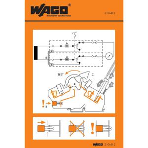 Wago 210-412 zelfklevend teken Zwart, Oranje, Wit