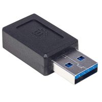 Manhattan USB 3.2 Gen 2 (USB 3.1 Gen 2) Adapter [1x USB 3.2 Gen 2 stekker A (USB 3.1) - 1x USB-C bus] 354714 - thumbnail