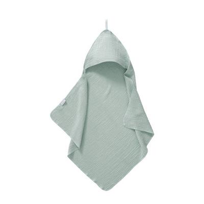Cottonbaby badcape soft 70 x 70 cm oudgroen Cottonbaby badcape soft 70 x 70 cm oudgroen
