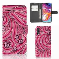 Samsung Galaxy A70 Hoesje Swirl Pink