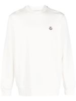 Moncler sweat à patch logo - Tons neutres