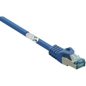 Renkforce RF-5047458 RJ45 Netwerkkabel, patchkabel CAT 6A S/FTP 3.00 m Blauw Snagless, Vlambestendig 1 stuk(s)