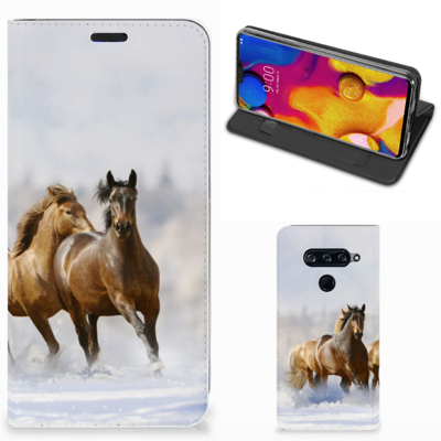 LG V40 Thinq Hoesje maken Paarden LG V40 Thinq Hoesje maken Paarden