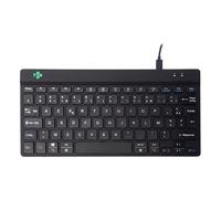 R-Go Compact Break Toetsenbord, Met pauze indicator, Ergonomiche mini USB keyboard, AZERTY (FR), Bedraad, Zwart