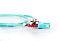 Digitus DK-2512-02/3 Glasvezel kabel 2 m ST SC I-VH OM3 Aqua-kleur - thumbnail