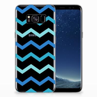 Samsung Galaxy S8 TPU bumper Zigzag Blauw Samsung Galaxy S8 TPU bumper Zigzag Blauw