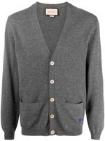 Gucci Horsebit-detail cashmere cardigan - Gris - thumbnail