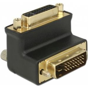 Delock 65866 Adapter DVI 24+1 male > DVI 24+5 female poort 90° haaks