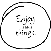 Enjoy the little things - Muursticker