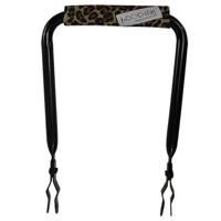 Rugsteun Rugleuning  zwart met Panthar rugkussentje