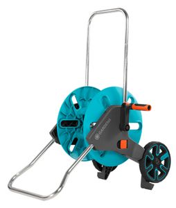 Gardena AquaRoll M Slangenwagen Handmatig Zwart, Blauw, Oranje