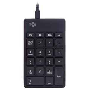 R-Go Tools Numeriek toetsenbord R-Go Numpad Break, ergonomisch numeriek toetsenbord met pauzesoftware, bedraad, zwart