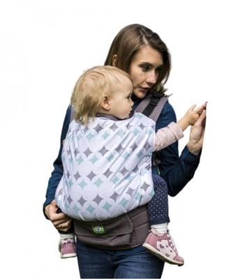 Luna Dream draagzak Grow Up Wizard katoen wit/grijs/groen Luna Dream draagzak Grow Up Wizard katoen wit/grijs/groen