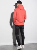 Ombre - heren hoodie koraal - B1154-11