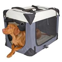Kerbl Pet Kerbl 80598 transportbox Journey, 81 x 58 x 58 cm, grijs/beige