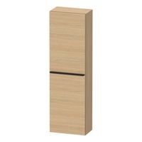 Hoge Kast Duravit D-Neo Kolomkast Wand 132 cm Linksdraaiend Mat Natuur Eiken - thumbnail