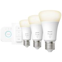 Philips Lighting Hue LED-lamp 871951428913000 Energielabel: F (A - G) Hue White E27 3er Starter Set inkl. Dimmschalter 3x1050lm 75W E27 28.5 W Warmwit - thumbnail