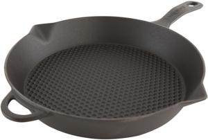 Grillpan Gietijzer Rond 28 cm Zwart