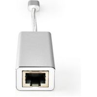 USB-Adapter | USB 3.2 Gen 1 | USB Type-C© Male | RJ45 Female | Verguld | 0.20 m | Rond | Gebreid /