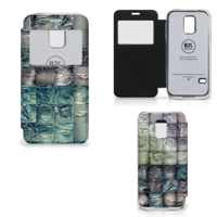 Wallet Case met Pasjes Samsung Galaxy S5 Mini Spijkerbroeken