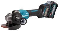 Makita GA026GM201 40V Max Haakse Slijper 125mm 2x4,0Ah Accu met Lader in Mbox