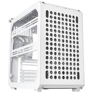 Cooler Master CoolerMaster Geh Qube 500 Flatpack White Midi-tower PC-behuizing Wit Zijvenster, 1 voorgeïnstalleerde ventilator, Stoffilter