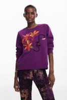 Sweatshirt met Arty-print - RED - XL - thumbnail