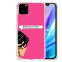 Apple iPhone 11 Pro Max Anti Shock Case Woman Don't Touch My Phone - thumbnail