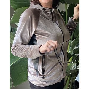 relax vest velours taupe